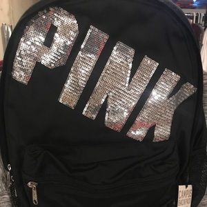 VS Pink Bling Campus Backpack NWT